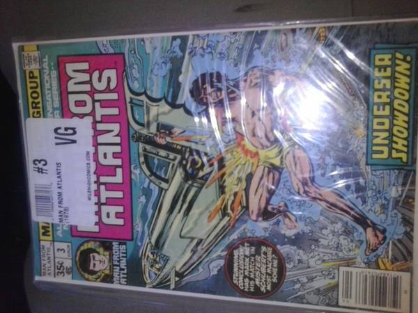 7 DIFFERENT MAN FROM ATLANTIS COMIC BOOKS