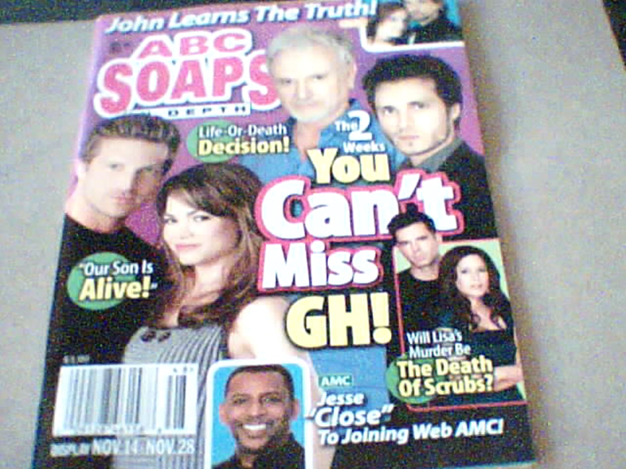 ABC SOAPS IN DEPTH  NOV 28, 2011