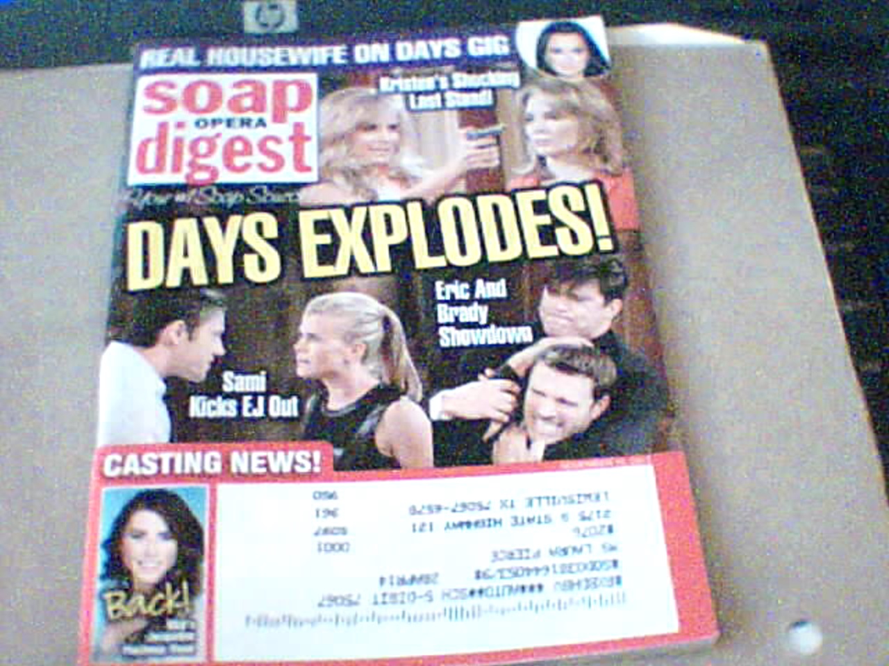 SOAP OPERA DIGEST  NOV 18, 2013